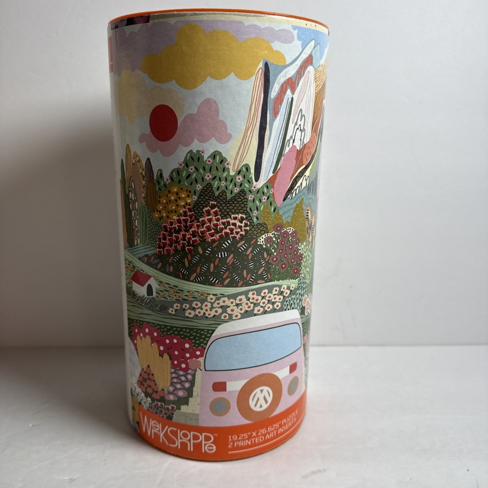 Puzzle‎ 1000 Pieces "Road Trip" Marina Ester Castaldo Werkshoppe Used